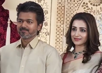 Vijay and Trisha Krishnan Spark Relationship Buzz After Appearing Together at Chennai Wedding