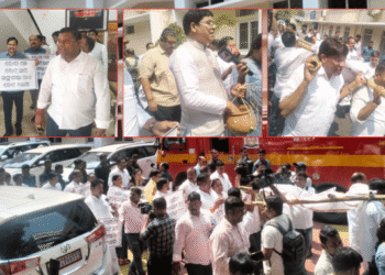 SCB Fire Fallout: Opposition Stages Bier Procession in Assembly, BJP Calls It ‘Insult to House’