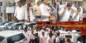 SCB Fire Fallout: Opposition Stages Bier Procession in Assembly, BJP Calls It ‘Insult to House’