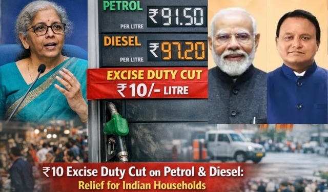 Excise Duty Cut on Petrol and Diesel