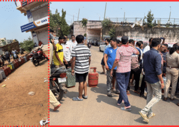 Consumers Block Road as LPG Deliveries Fail for Over a Month in Bhubaneswar