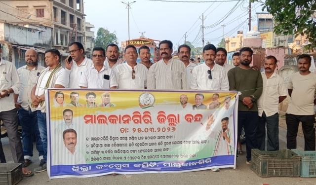Malkangiri Congress bandh