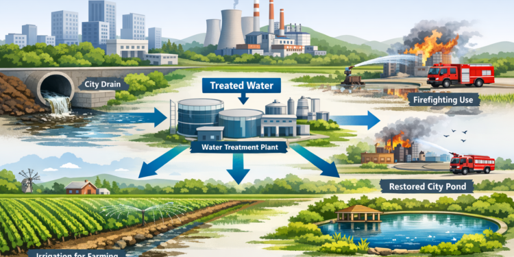 Odisha drain water reuse