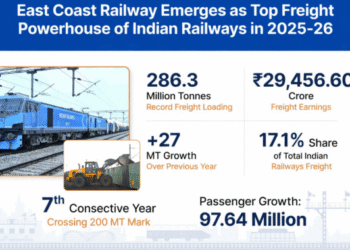 East Coast Railway freight loading 2025-26