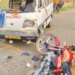 Bike Collides with Hearse