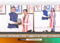 Odisha CM Majhi Felicitates CBSE Class 10 Perfect Scorers Teenaa and Alisha