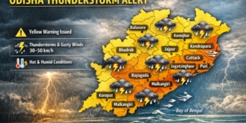 Odisha thunderstorm warning