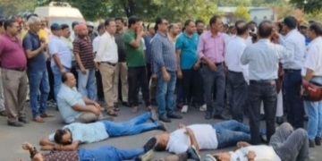 Rourkela Steel Plant protest