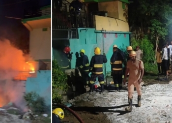 Chemical warehouse fire