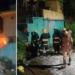 Chemical warehouse fire