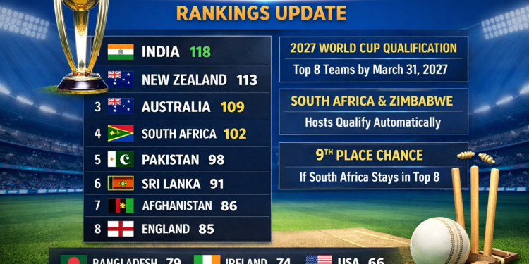 ICC Men’s ODI Rankings