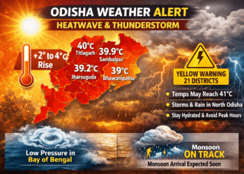 Odisha temperature rise
