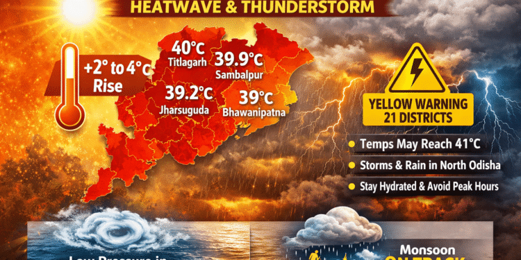 Odisha temperature rise