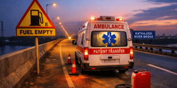 Ambulance fuel shortage death