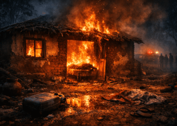 Balasore couple set ablaze