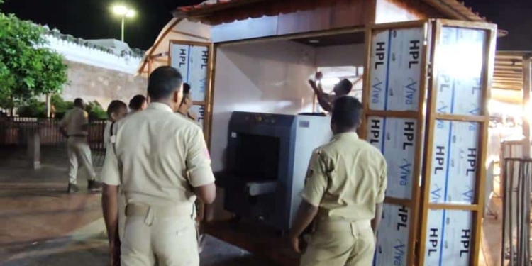 Puri Srimandir bag scanner