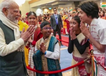Odisha boy welcomes PM Modi
