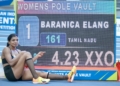 Baranica Elangovan national record pole vault