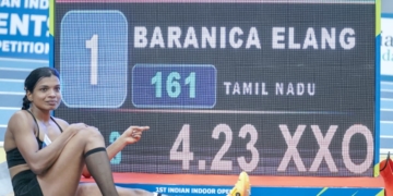 Baranica Elangovan national record pole vault