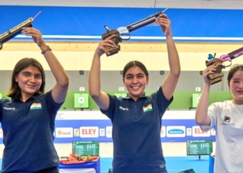 ISSF World Cup India 1-2 finish