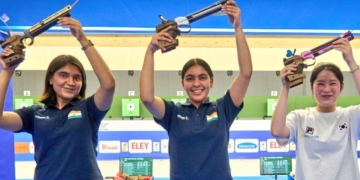 ISSF World Cup India 1-2 finish