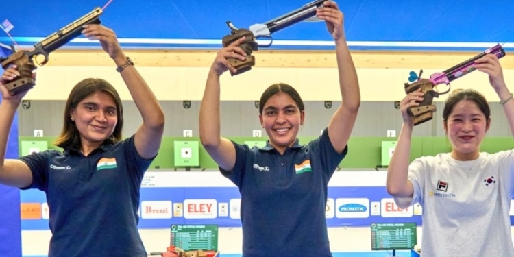 ISSF World Cup India 1-2 finish
