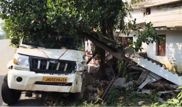 Pickup Van Rams Into Shop