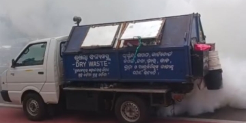 BMC Garbage vehicle Fire