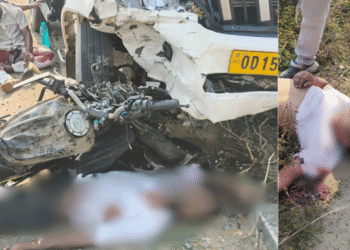 Sambalpur: Two Dead in Pickup-Bike Head-On Collision Near Kuchinda