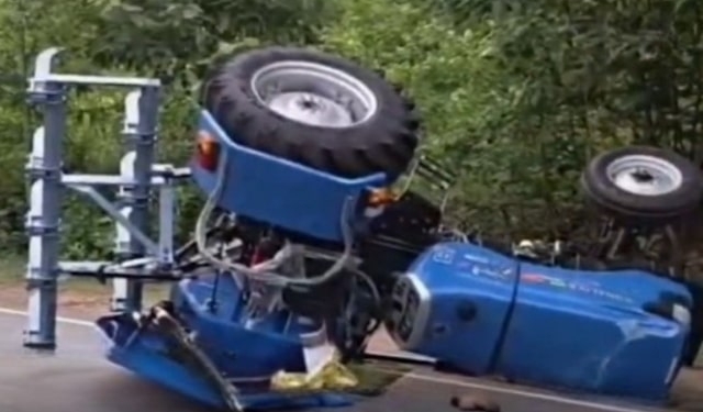Tractor Overturns
