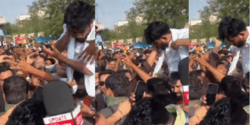 Abhijeet Dipke Slapped at Jaipur Protest