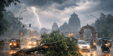 Nor'wester rain in Bhubaneswar