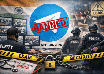 Telegram ban NEET re-exam 2026