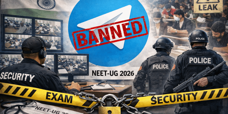 Telegram ban NEET re-exam 2026