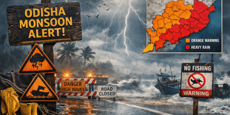 Odisha monsoon rain alert