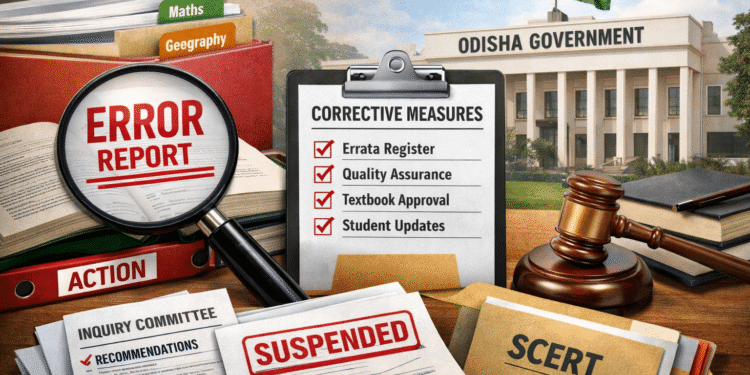 Odisha textbook error action