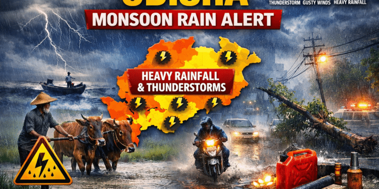Odisha heavy rainfall IMD forecast