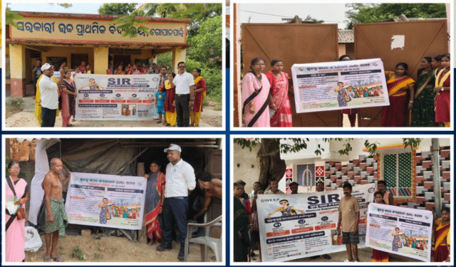 Odisha SIR voter form distribution