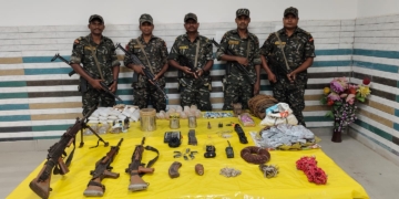 Malkangiri Maoist arms recovery
