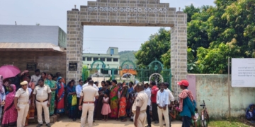 Deogarh road construction protest