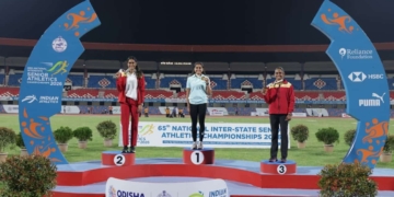 Sindhushree pole vault record Karnataka