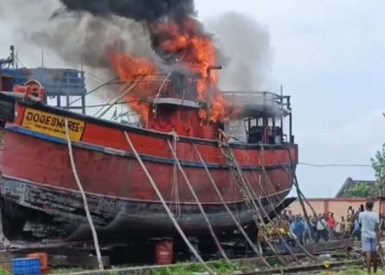 Dhamra trawler fire
