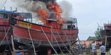 Dhamra trawler fire