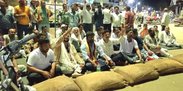 Nuapada farmers protest