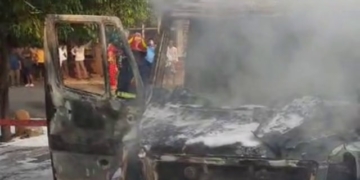 ambulance fire in Bhubaneswar