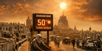 Bhubaneswar heat index 50 degrees