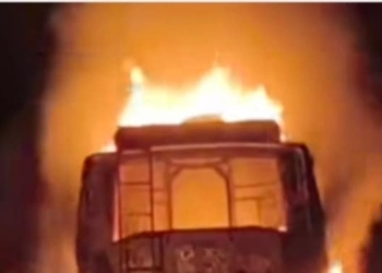 Rourkela-Paradip bus fire