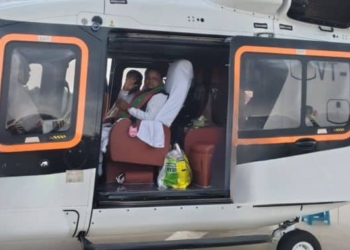 CM helicopter landing in Puri
