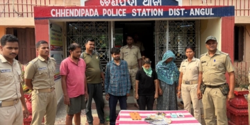 Major Brown Sugar Racket Busted in Angul: Five Arrested, Drugs & Cash Seized