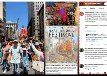 ISKCON New York Ratha Yatra controversy